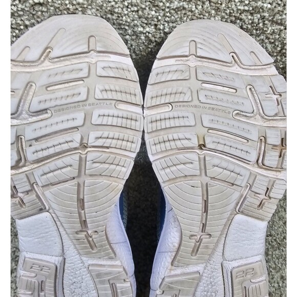 Brooks Ladies 9B Adrenaline GTS 22 Blue Purple/Lilac Running Shoes Gym Sneakers - Picture 16 of 16